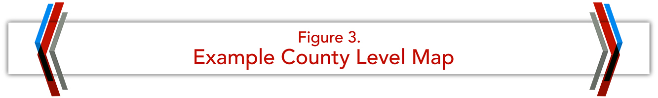 Figure 3. Example County Level Map